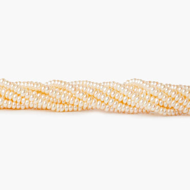 Peach Center Drilled Button Freshwater Pearl, A Grade (ONLINE ORDER ONLY)