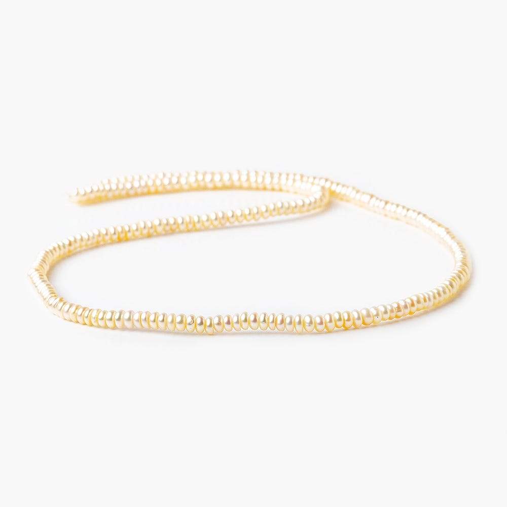 Peach Center Drilled Button Freshwater Pearl, A Grade (ONLINE ORDER ONLY)