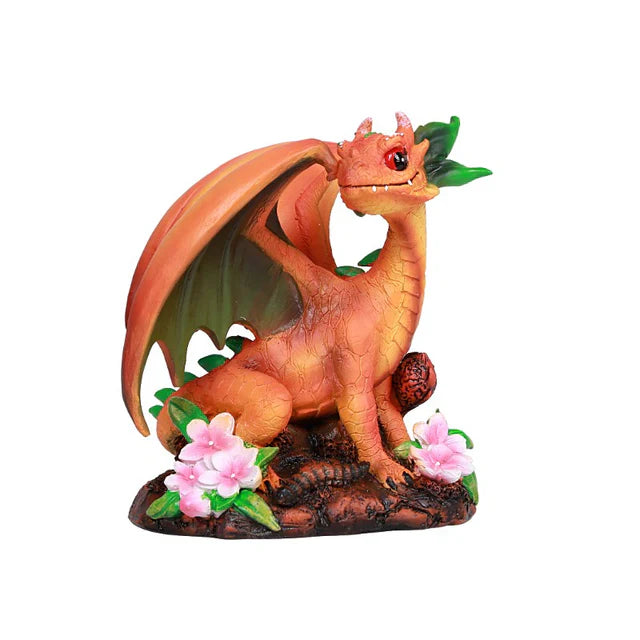 Fantasy Peach Dragon FIgurine (Online Order Only)