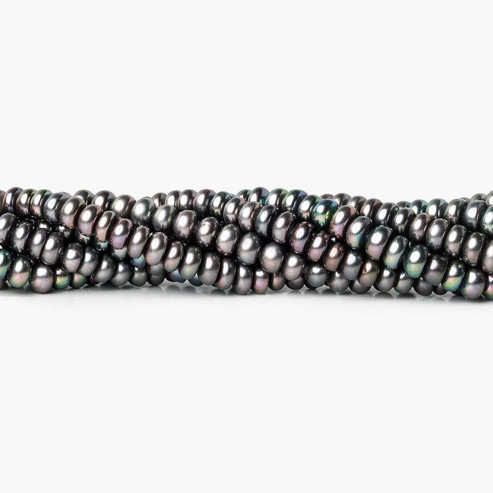 Peacock Center Drill Button Freshwater Pearl Strand (ONLINE ORDER ONLY)