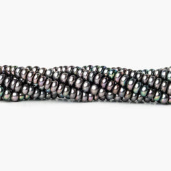 Peacock Center Drill Button Freshwater Pearl Strand (ONLINE ORDER ONLY)