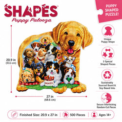 Shapes - Puppy Palooza 500 Piece Jigsaw Puzzle
