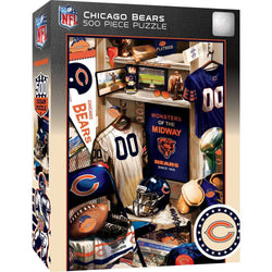 Chicago Bears - Locker Room 500 Piece Jigsaw Puzzle (ONLINE ORDER ONLY)