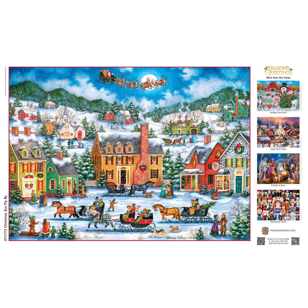 Season's Greetings - Christmas Eve Fly By 1000 Piece Jigsaw Puzzle (ONLINE ORDER ONLY)