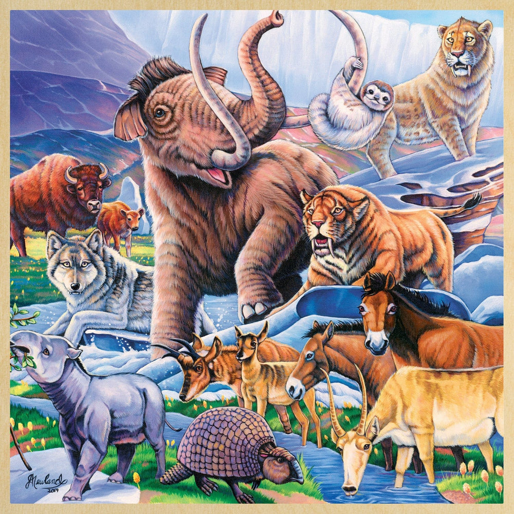 Wood Fun Facts - Ice Age Friends 48 Piece Wood Jigsaw Puzzle (ONLINE ORDER ONLY)