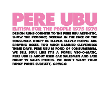 Pere Ubu - Elitism For The People: 1975-1978 [CD] (ONLINE ORDER ONLY)