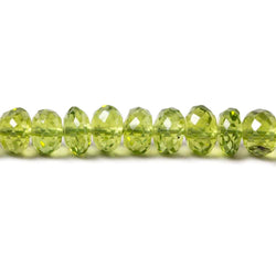 5mm Peridot Faceted Rondelle 16 pieces 121 pieces (ONLINE ORDER ONLY)