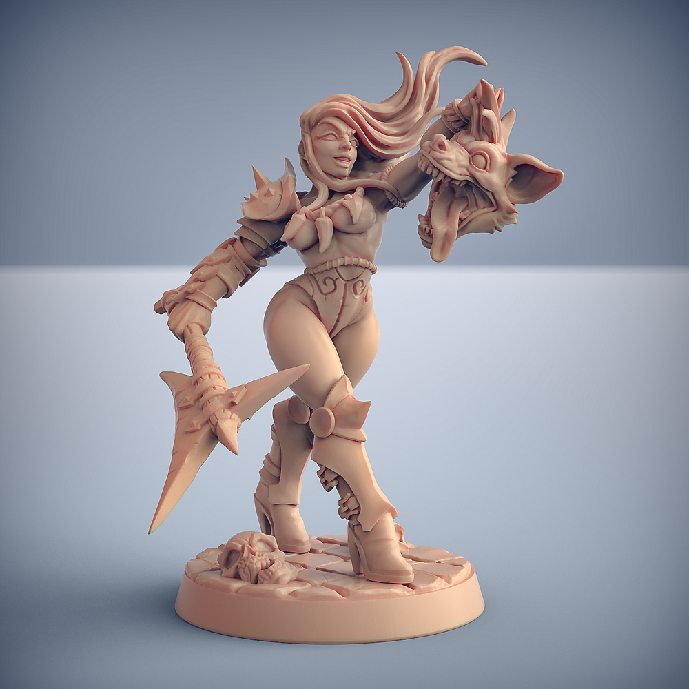 3D Printed Artisan Guild Perris Gnollslayer Bonegnasher Gnolls 28mm 32mm (Online Only)