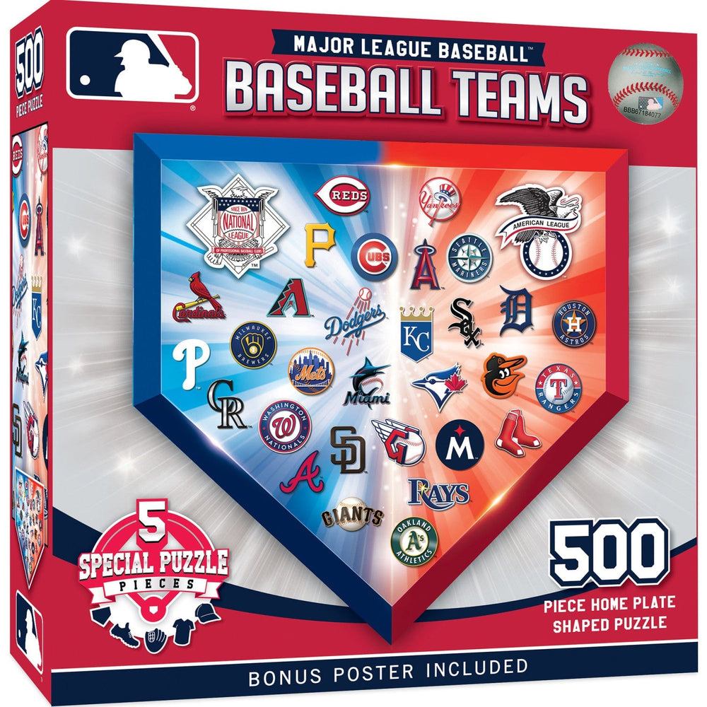 MLB - Home Plate 500 Piece Shaped Jigsaw Puzzle (ONLINE ORDER ONLY)