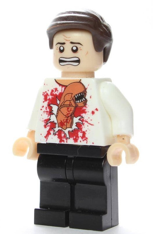 Kane Space Victim Custom Minifig – Sci-Fi Chest Parasite Scene (ONLINE ORDER ONLY)