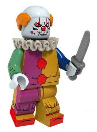 Clown Custom Minifig– Colorful Circus Trickster or Creepy Villain (Online Only)