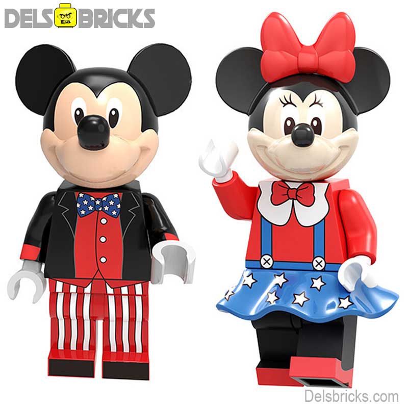Mickey & Minnie Mouse Disney Minifigures set of 2 (ONLINE ORDER ONLY)