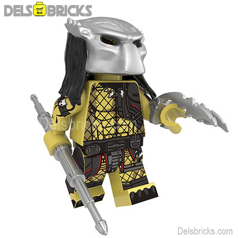 The Predator Golden Yautja Lego Minifigures Custom Toys 3 (ONLINE ORDER ONLY)