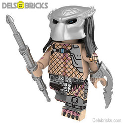 The Predator Yautja tribe set of 6 Lego Minifigures Custom Toys (ONLINE ORDER ONLY)