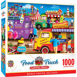 Food Truck Roundup - Carnival Treats 1000 Piece Jigsaw Puzzle (ONLINE ORDER ONLY)