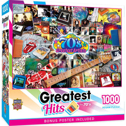 Greatest Hits - 70's Artists 1000 Piece Jigsaw Puzzle (ONLINE ORDER ONLY)