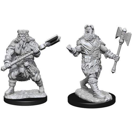 D&D Nolzur's Marvelous Miniatures: Human Barbarian Male (Online Order Only)