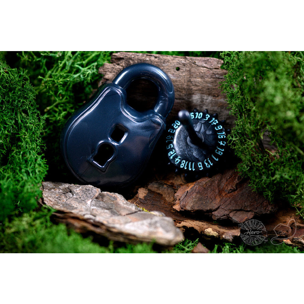 Polyhero Rogue d20 Lock and Pick Set - Cold Iron (ONLINE ORDER ONLY)