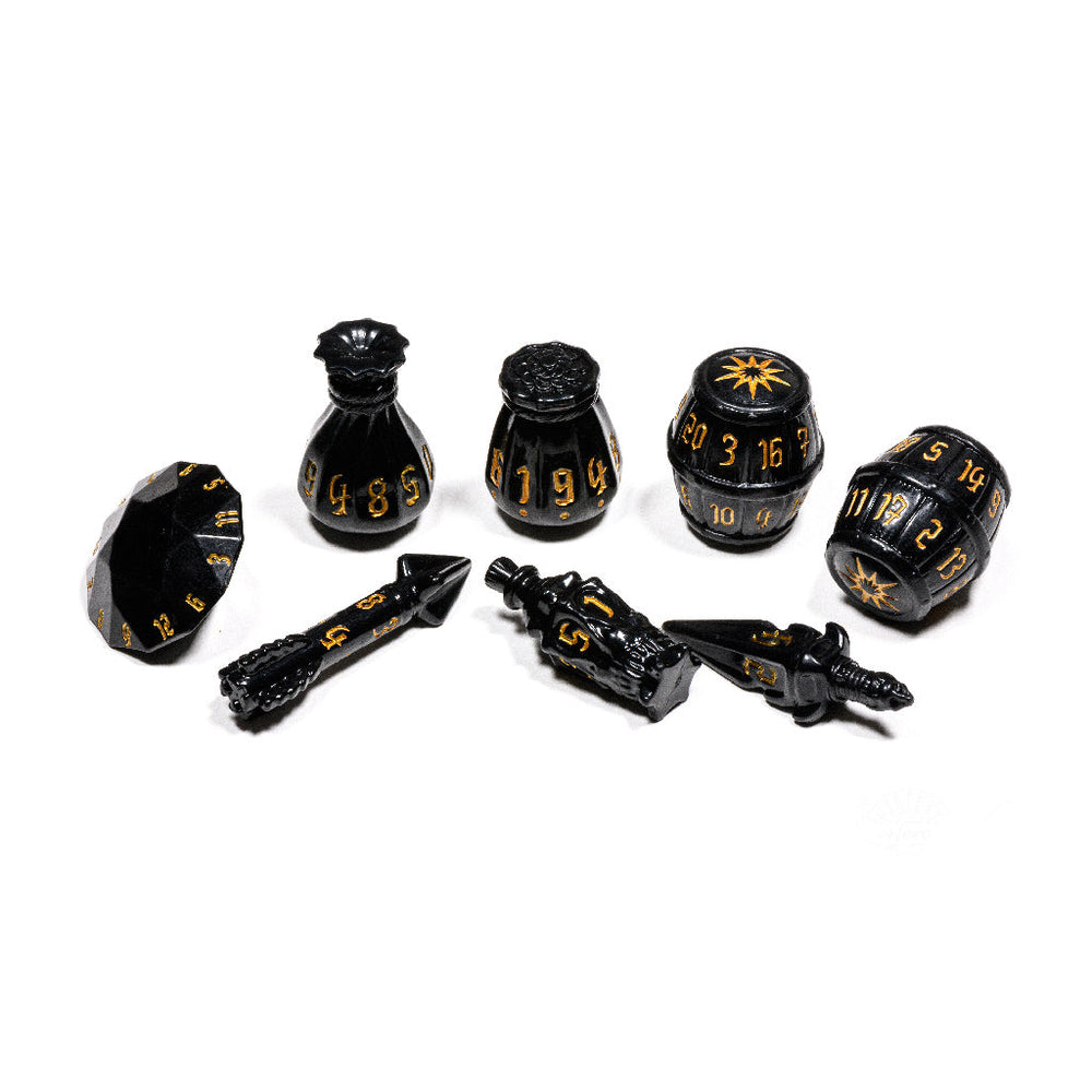 PolyHero Rogue 8 Dice Set - Nightshade (ONLINE ORDER ONLY)