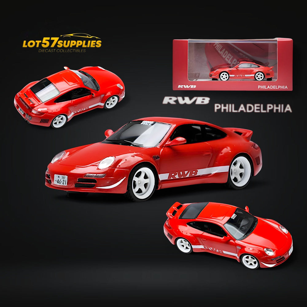 RWB Porsche RWB 997 PHILADELPHIA Racing Style 1:64 Resin (ONLINE ORDER ONLY)