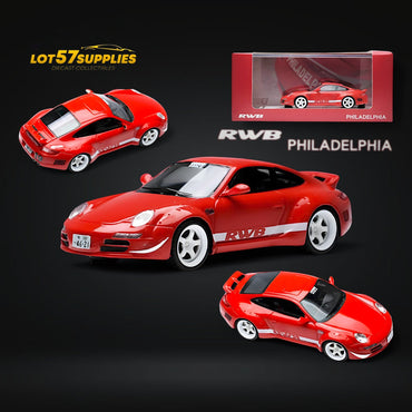 RWB Porsche RWB 997 PHILADELPHIA Racing Style 1:64 Resin (ONLINE ORDER ONLY)