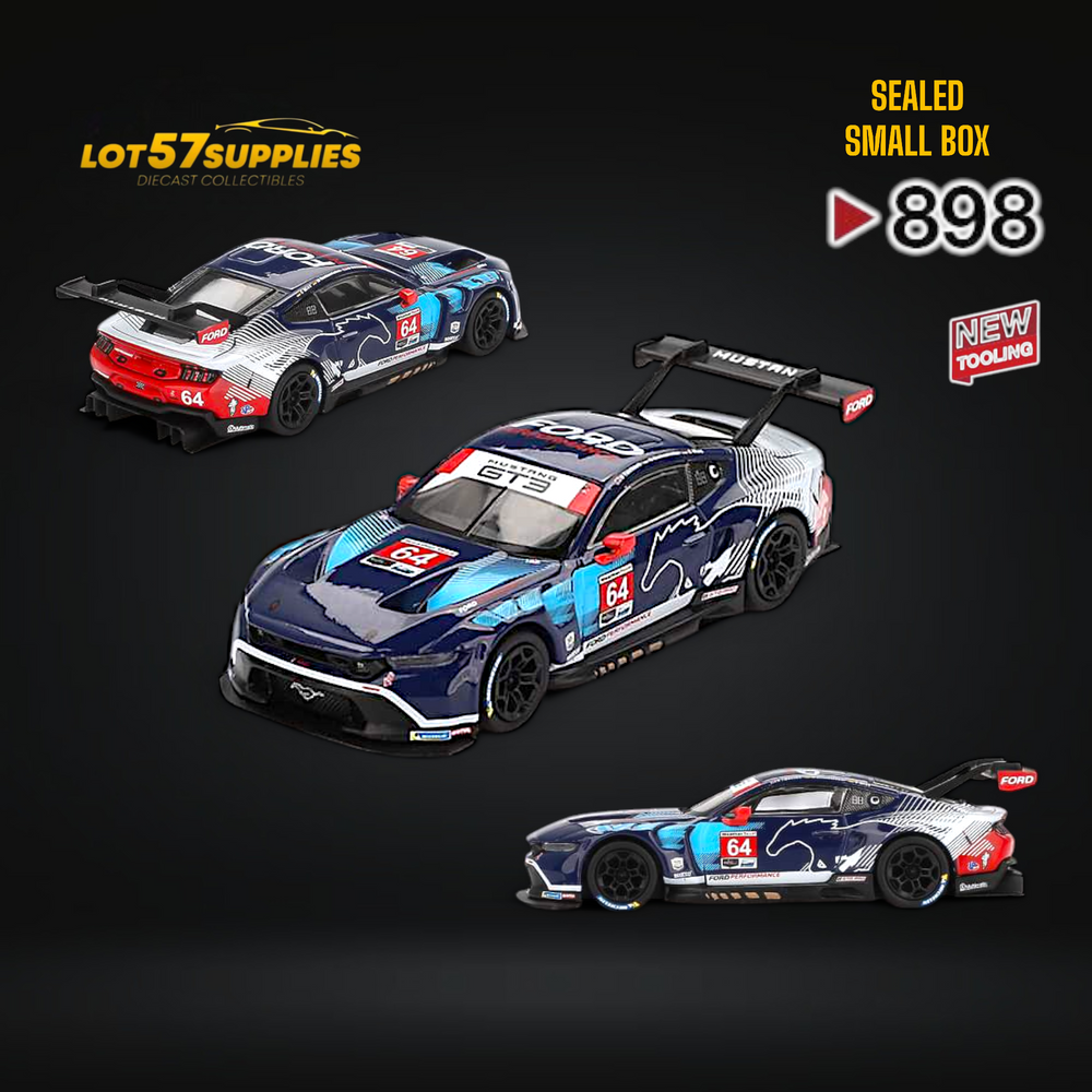 (Pre-Order) Mini-GT Ford Mustang GT3 #64 FMM 2024 IMSA Daytona 24 Hrs #898 1:64 (ONLINE ORDER ONLY)