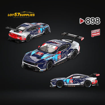 (Pre-Order) Mini-GT Ford Mustang GT3 #64 FMM 2024 IMSA Daytona 24 Hrs #898 1:64 (ONLINE ORDER ONLY)