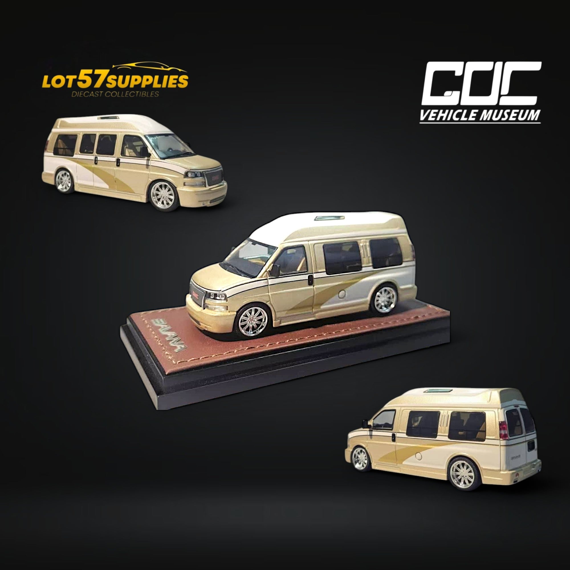 GOC GMC Savana Champagne Gold Edition 1:64 - Limited to 450 Pcs (ONLINE ORDER ONLY)