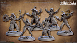 3D Printed Artisan Guild Apprentice Arcanist Set Arcanists Guild 28mm 32mm (Online Only)