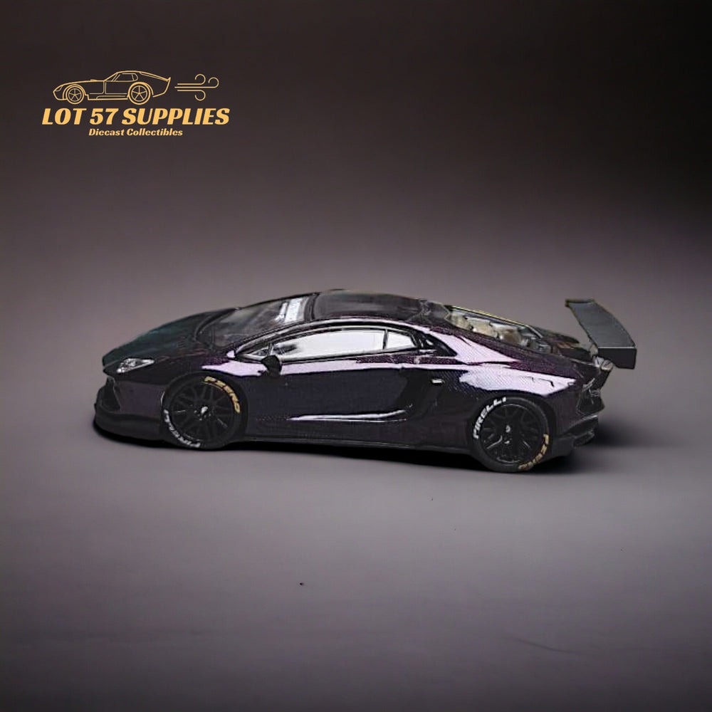 King Model Lamborghini Aventador LP700-4 LB 1.0 Purple Carbon Fiber 1:64 (ONLINE ORDER ONLY)