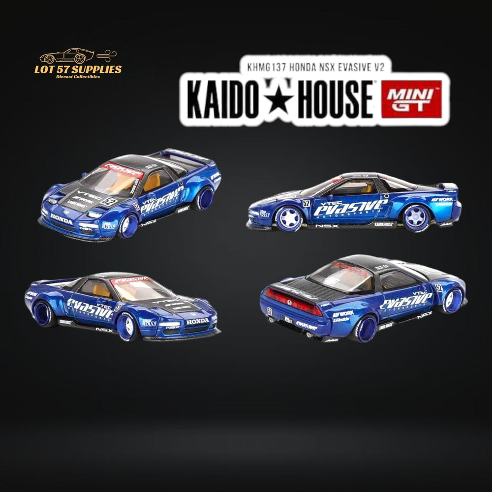 Mini GT x Kaido House Honda NSX Evasive V2 Blue 1:64 KHMG137 (ONLINE ORDER ONLY)