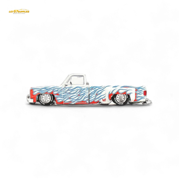 Mini GT x Kaido House Chevrolet Silverado DUALLY on Fire V2 1:64 KHMG157 (ONLINE ORDER ONLY)