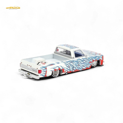 Mini GT x Kaido House Chevrolet Silverado DUALLY on Fire V2 1:64 KHMG157 (ONLINE ORDER ONLY)
