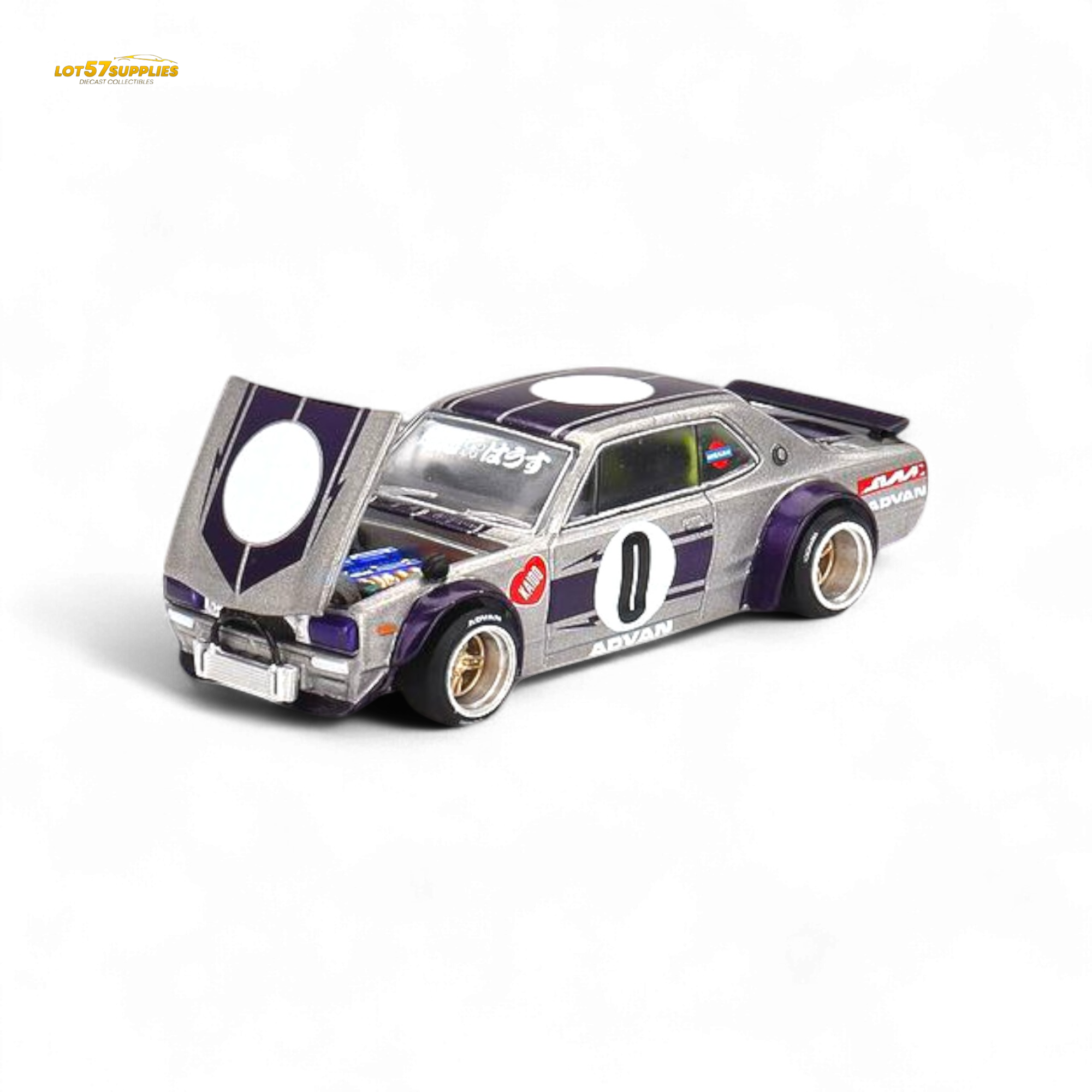 Mini GT x Kaido House Nissan Skyline KPCG10 Kaido Works V1 1:64 KHMG165 (ONLINE ORDER ONLY)