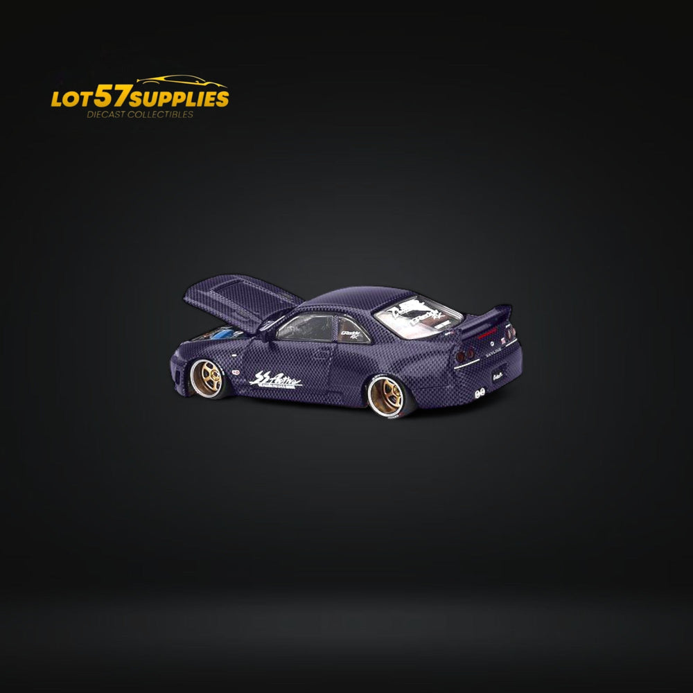 (Pre-Order) Mini GT x Kaido House Nissan Skyline GT-R (R33) Purple Active Carbon R V2 1:64 KHMG163 (ONLINE ORDER ONLY)