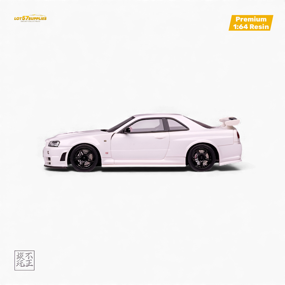 Car's Lounge Skyline GT-R R34 NISMO Z-TUNE - Pearl White 1:64 (ONLINE ORDER ONLY)