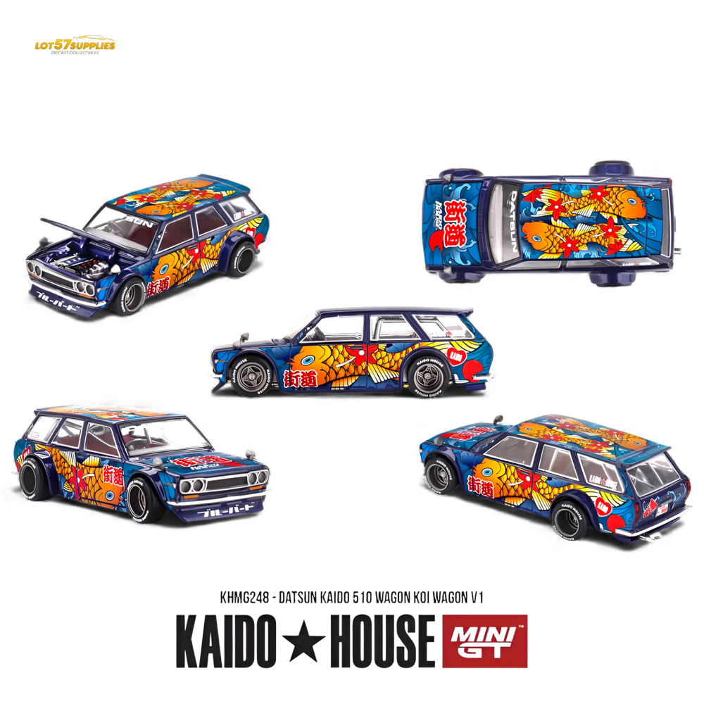 (Pre-Order) Mini GT x Kaido House Datsun 510 Wagon Koi Wagon V1 1:64 (ONLINE ORDER ONLY)