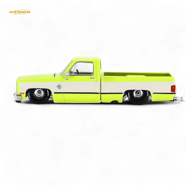 Mini GT x Kaido House Chevrolet Silverado FLO YELLOW 1:64 KHMG112 (ONLINE ORDER ONLY)