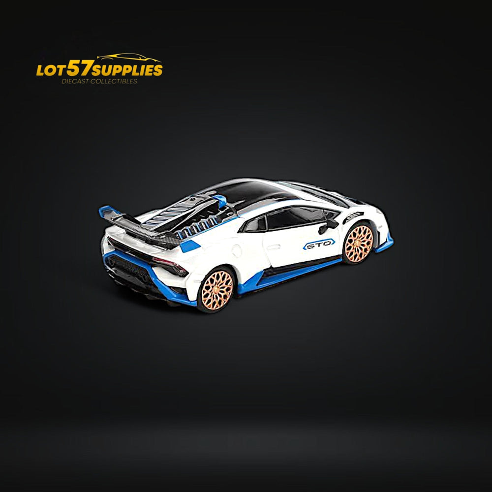 (Pre-Order) Mini-GT Lamborghini Huracán STO Bianco Asopo #788 1:64 (ONLINE ORDER ONLY)