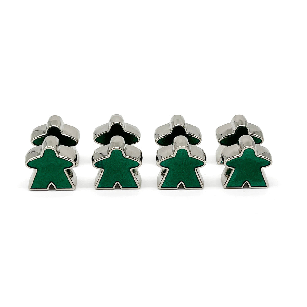 8 Pack of Green Enamel Meeples by Norse Foundry (Online Only)