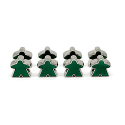 8 Pack of Green Enamel Meeples by Norse Foundry (Online Only)