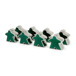 8 Pack of Green Enamel Meeples by Norse Foundry (Online Only)