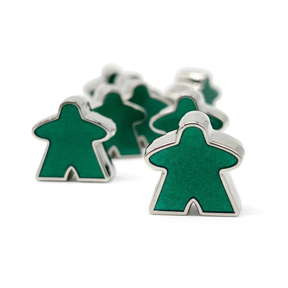8 Pack of Green Enamel Meeples by Norse Foundry (Online Only)
