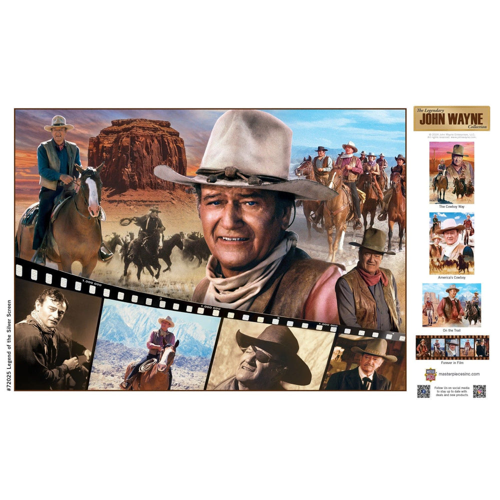 John Wayne Collection - Legend of the Silver Screen 1000 Piece Jigsaw Puzzle (ONLINE ORDER ONLY)