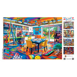 Home Sweet Home - Game Night Central 500 Piece Jigsaw Puzzle