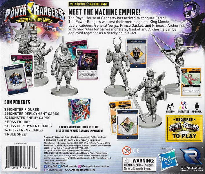 Power Rangers: Heroes of the Grid – Villain Pack 2: Machine Empire - Board Game (Online Order Only)