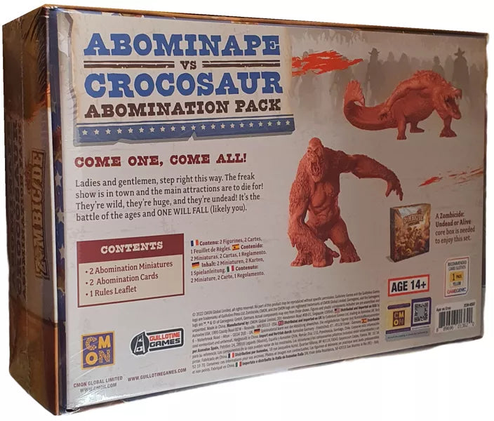 Zombicide: Undead or Alive - Abominape vs Crocosaur Kickstarter Exclusive Abomination Pack (ONLINE ORDER ONLY)