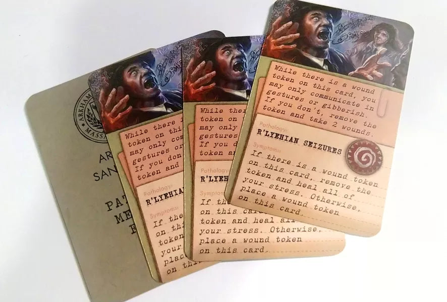 Cthulhu: Death May Die - Kickstarter Exclusive Arkham Sanitarium Patient Medical Files A-F (ONLINE ORDER ONLY)