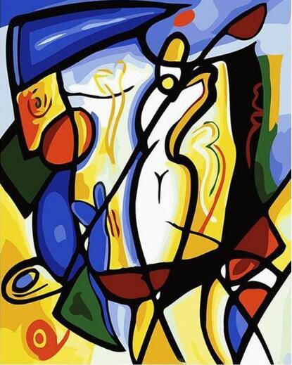 Abstract Value Draw Picasso Paint by numbers (ONLINE ORDER ONLY)