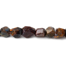 9x8x5-12x8x7mm Pietersite faceted nuggets 16 inch 45 beads (ONLINE ORDER ONLY)